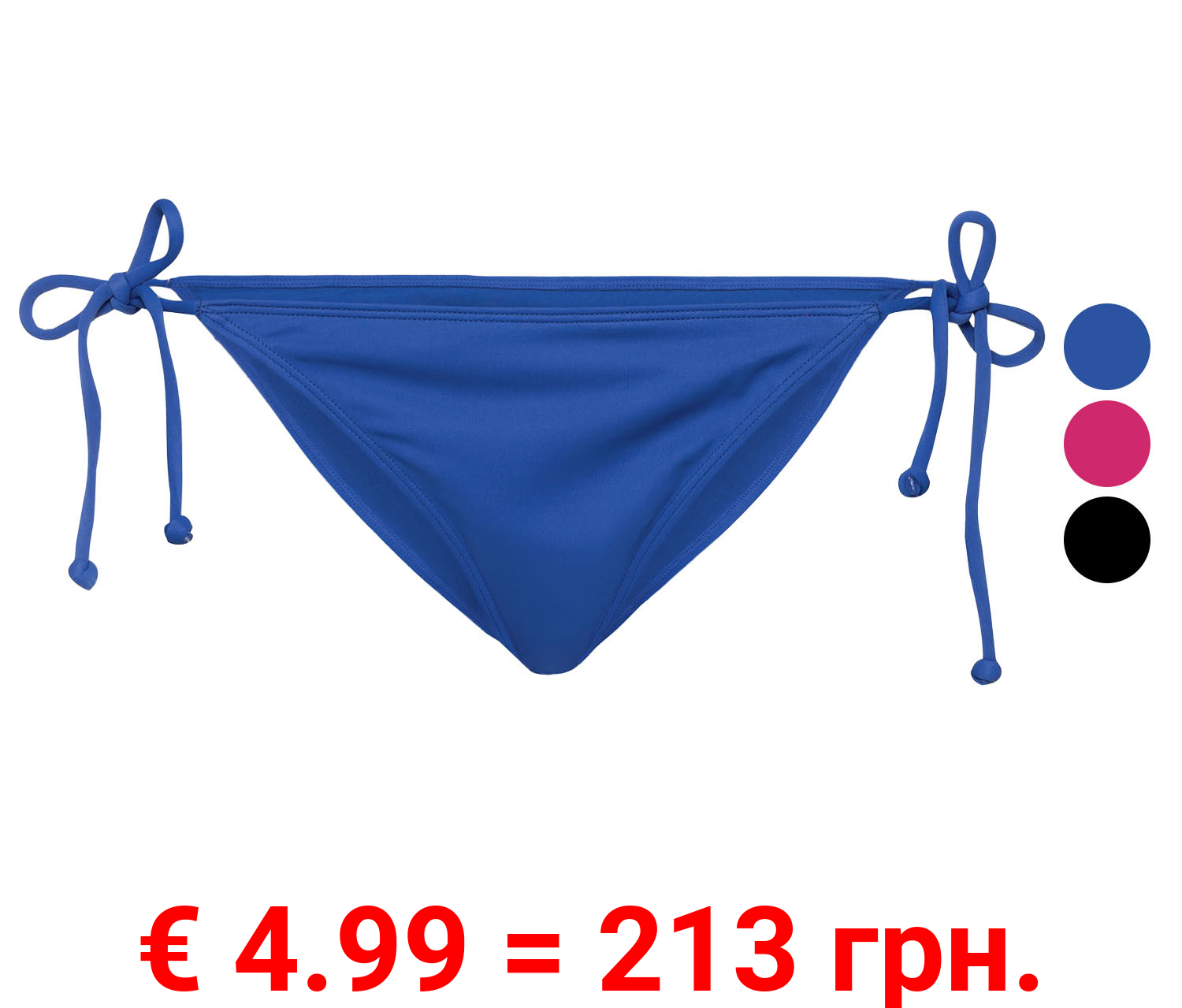 esmara® Damen Bikini Unterteil Minislip, mit seitlichen Bindebändern