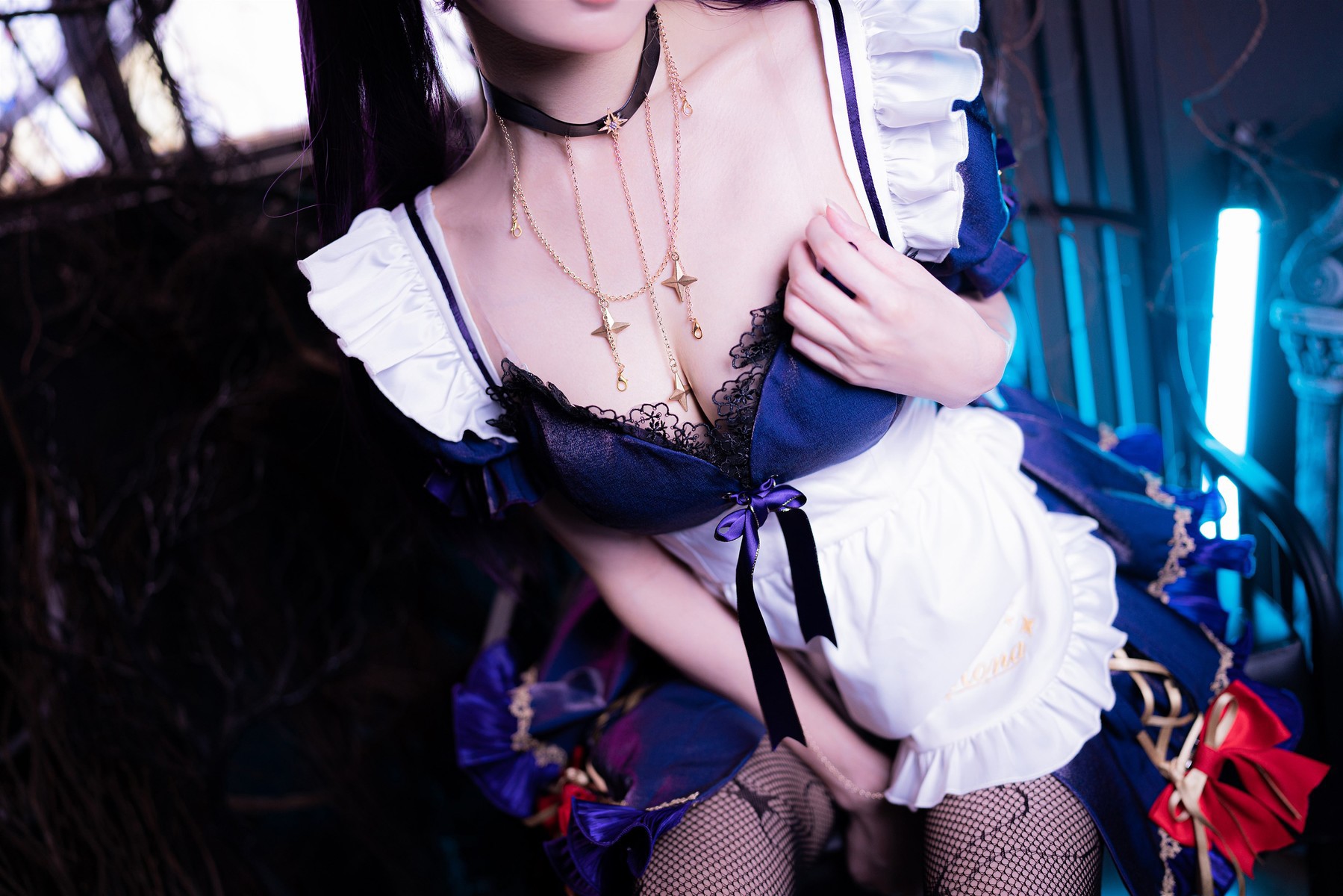 阿包也是兔娘 Cosplay 莫娜女仆 14