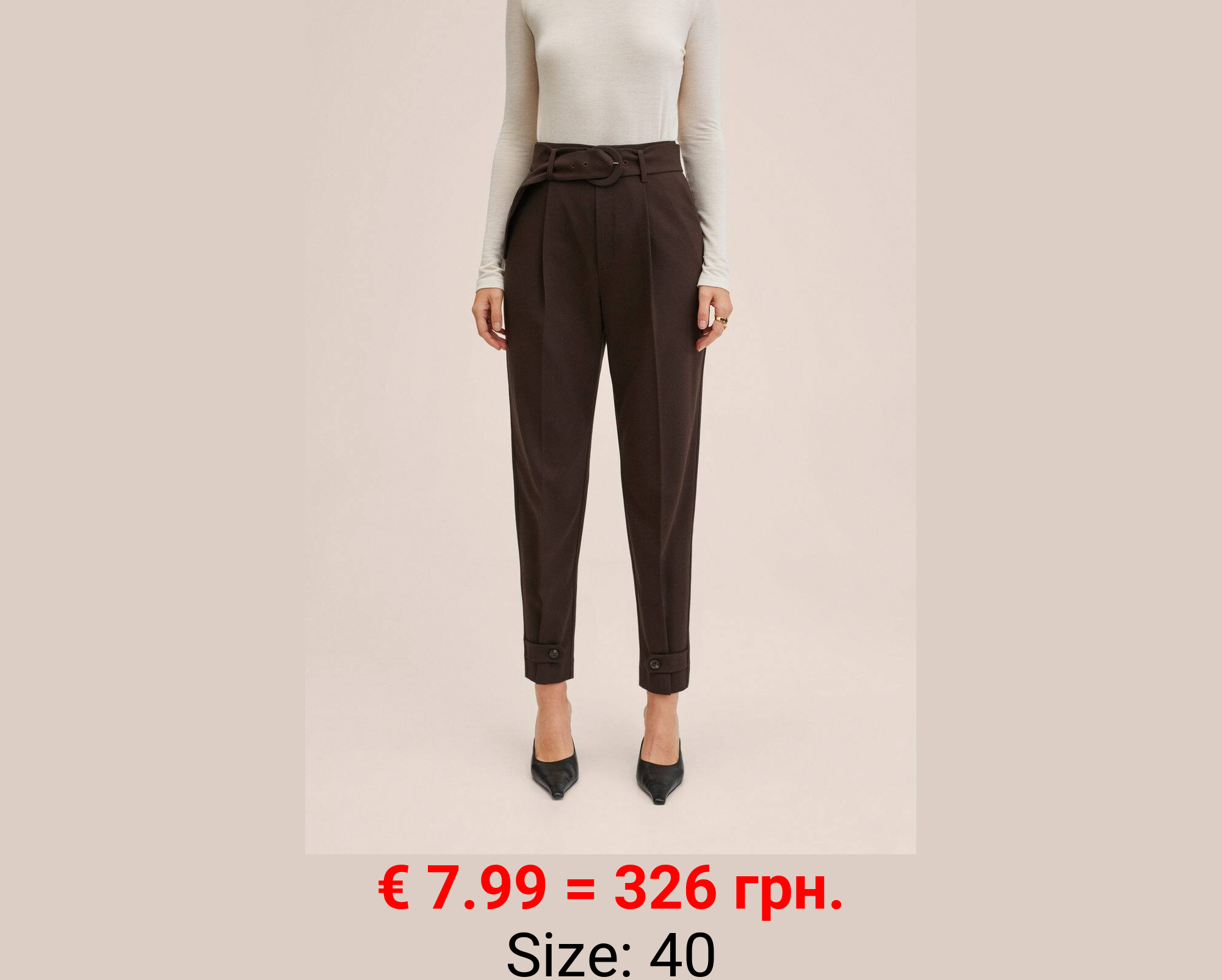 Pantalones slouchy cinturón