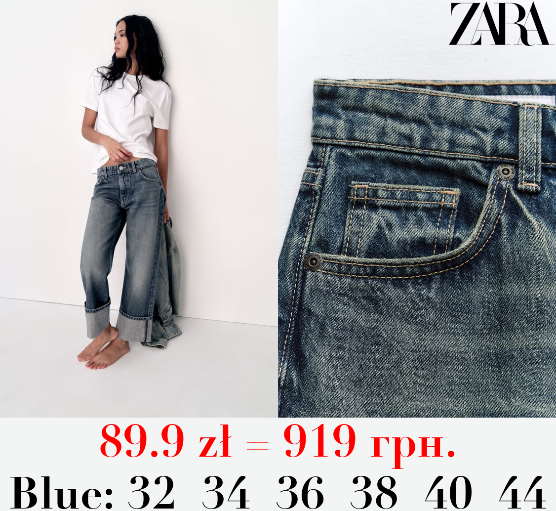 TRF STRAIGHT-LEG MID-RISE JEANS