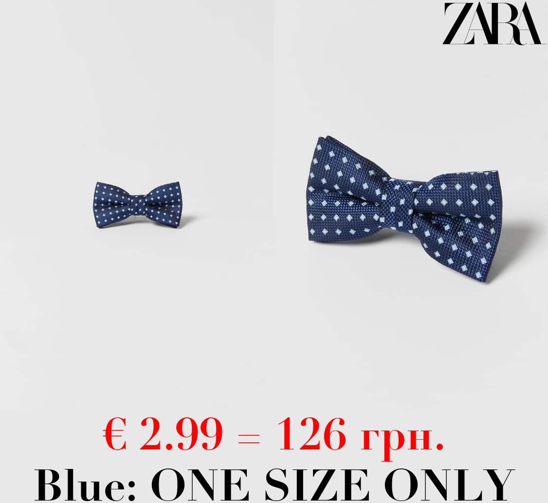 DIAMOND PRINT BOW TIE