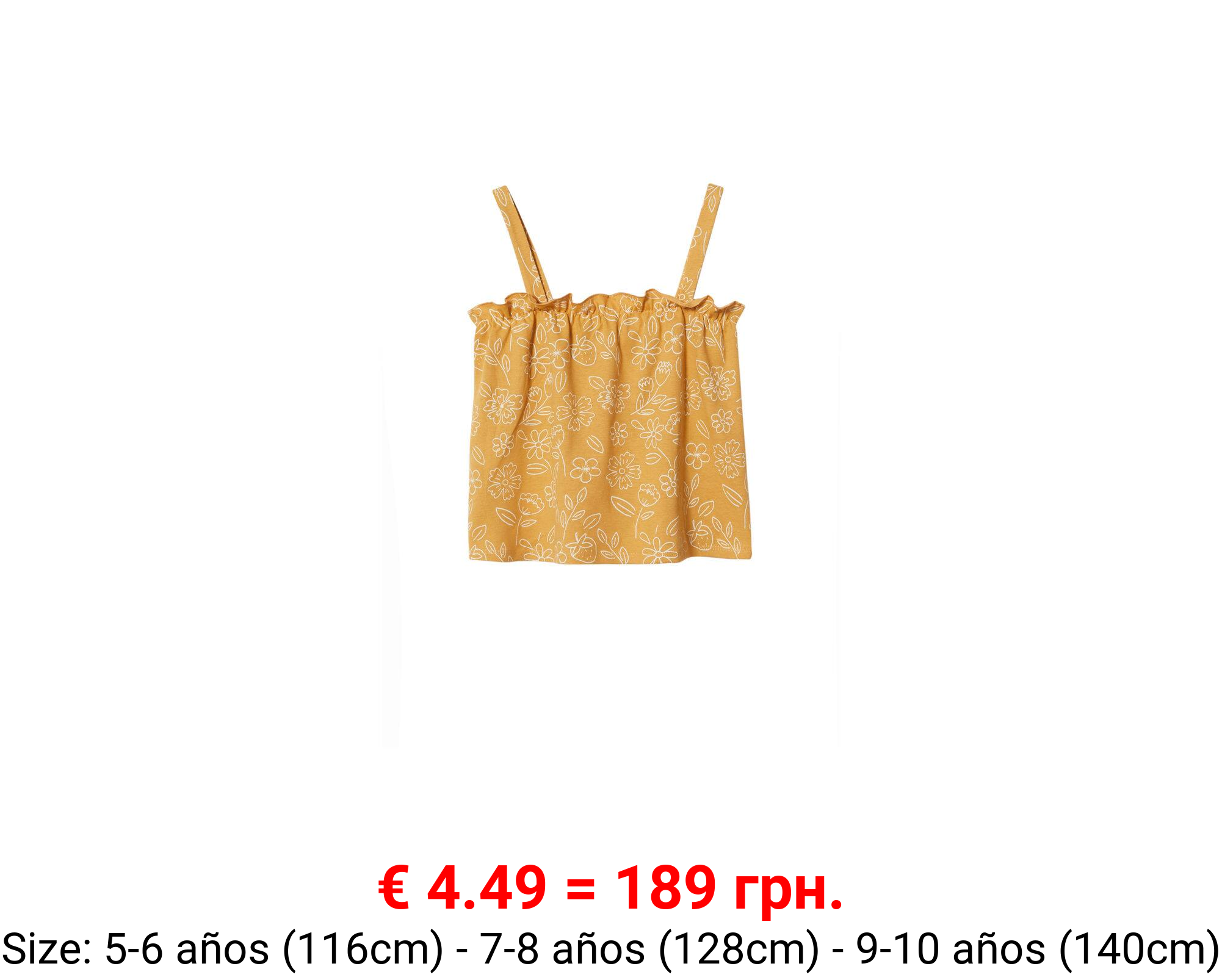 Top algodón volante