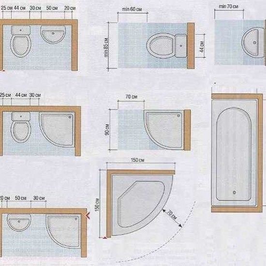 Ванная расстояние стена. Размеры типовых санузлов и ванн. Стандартный размер санузла с душевой кабиной. Эргономика туалетной кабинки. Минимальная ширина санузла для установки раковины.