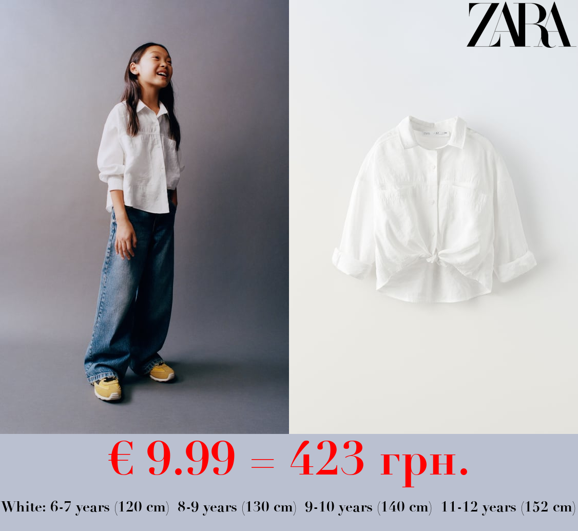 FLOWING SHIRT WITH KNOT