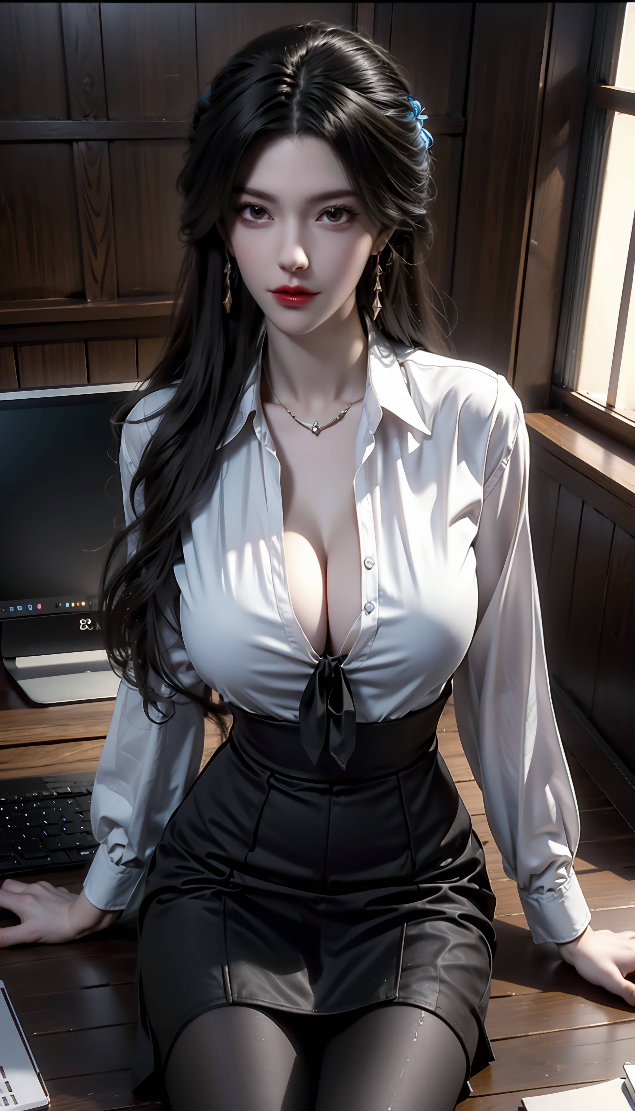 图片[85]-完美世界-柳神 黑丝衬衫-六色网