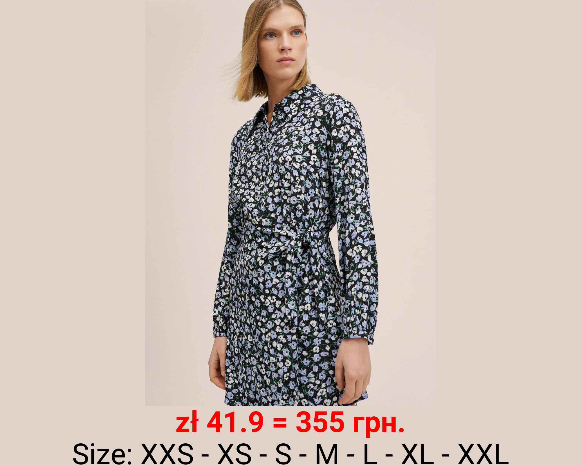 Vestido estampado flores