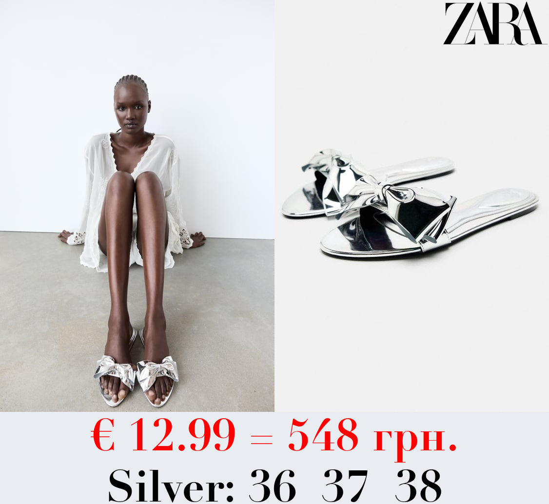 FLAT SANDALS WITH BOW