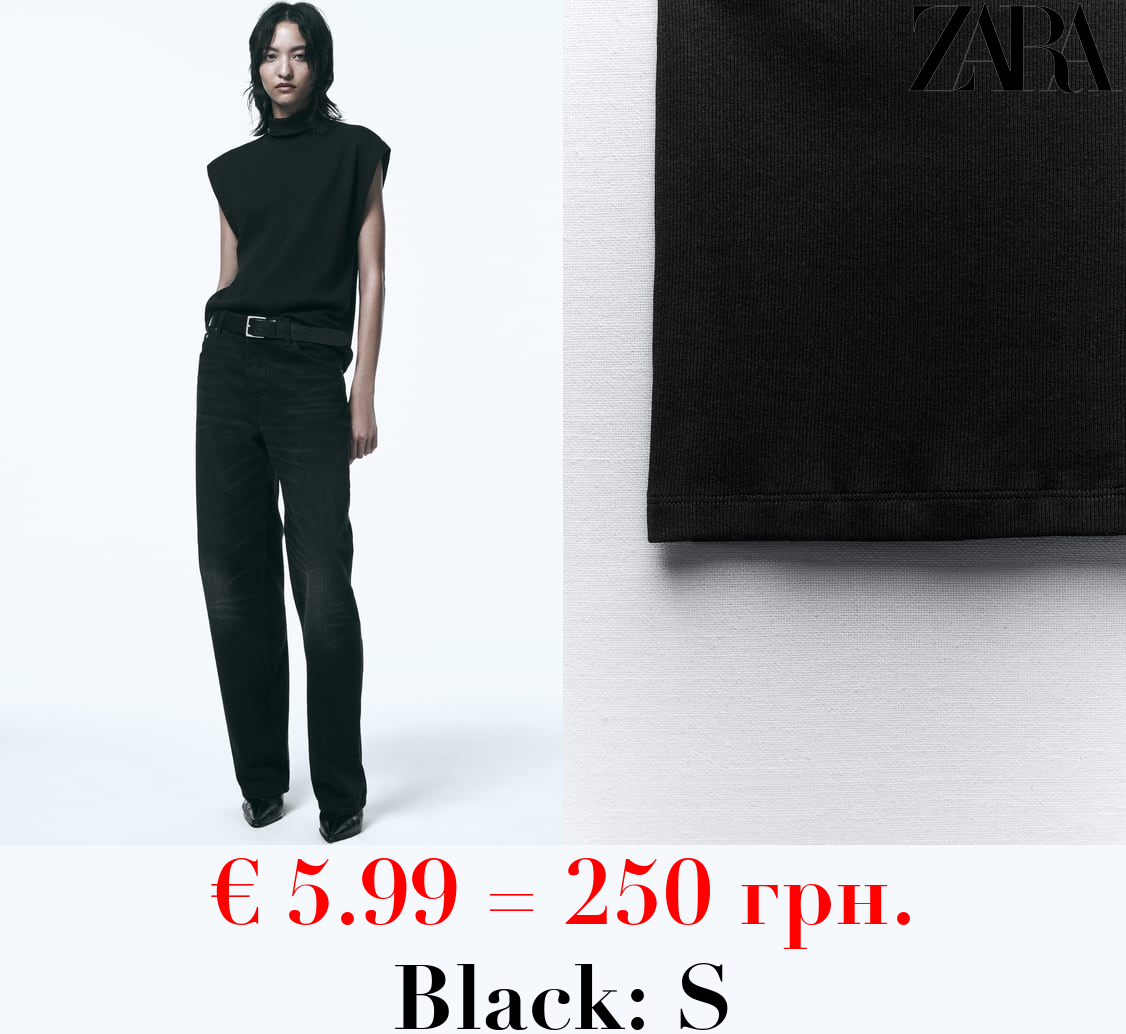 RIBBED COTTON T-SHIRT