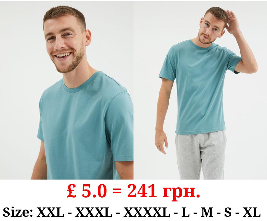 Teal Crew Neck T-Shirt