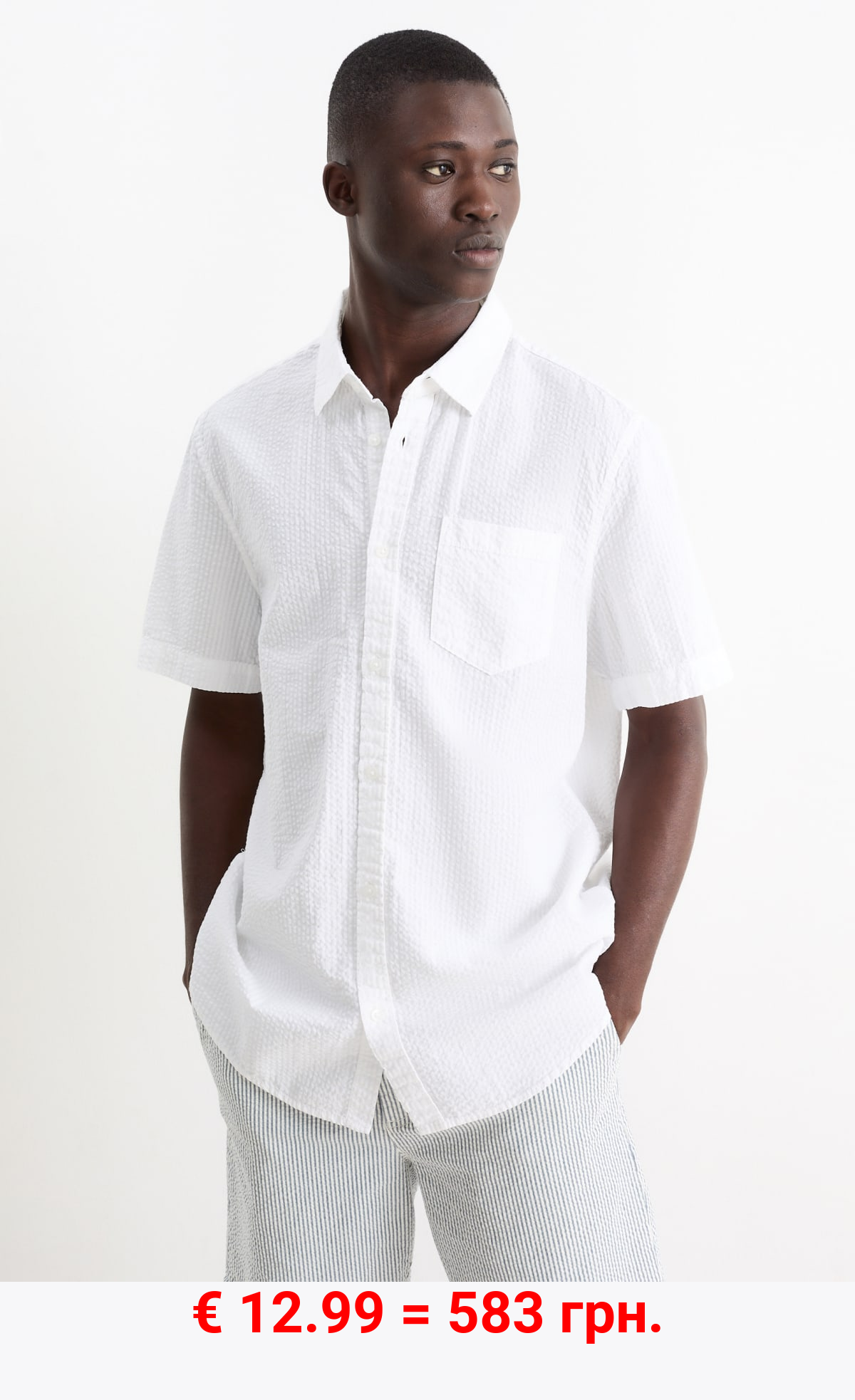 Hemd - Regular Fit - Kent - strukturiert