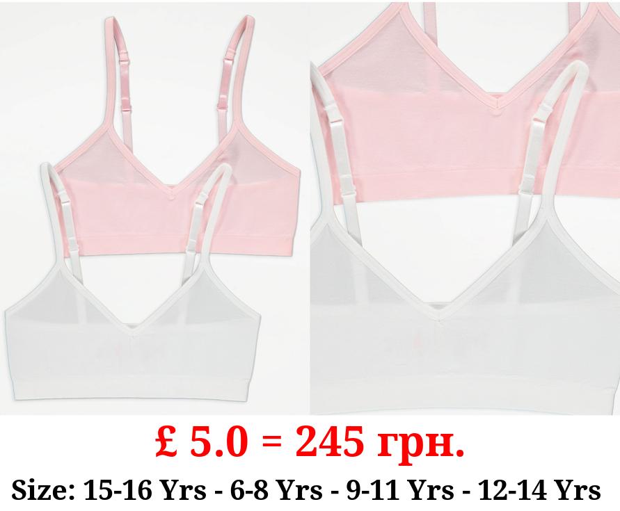 Strappy Seam Free Crop Tops 2 Pack