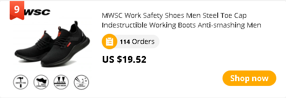  MWSC Work Safety Shoes Men Steel Toe Cap Indestructible Working Boots Anti-smashing Men Construction Boots Safety Work Sneakers
