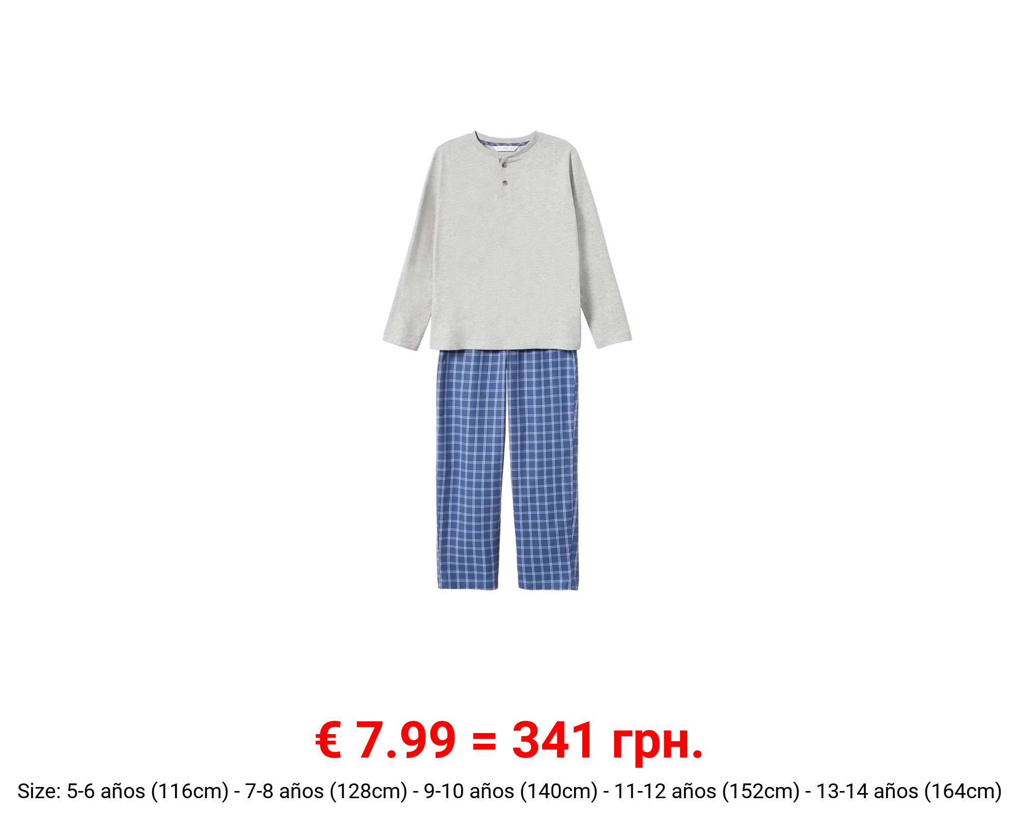 Pijama largo algodón