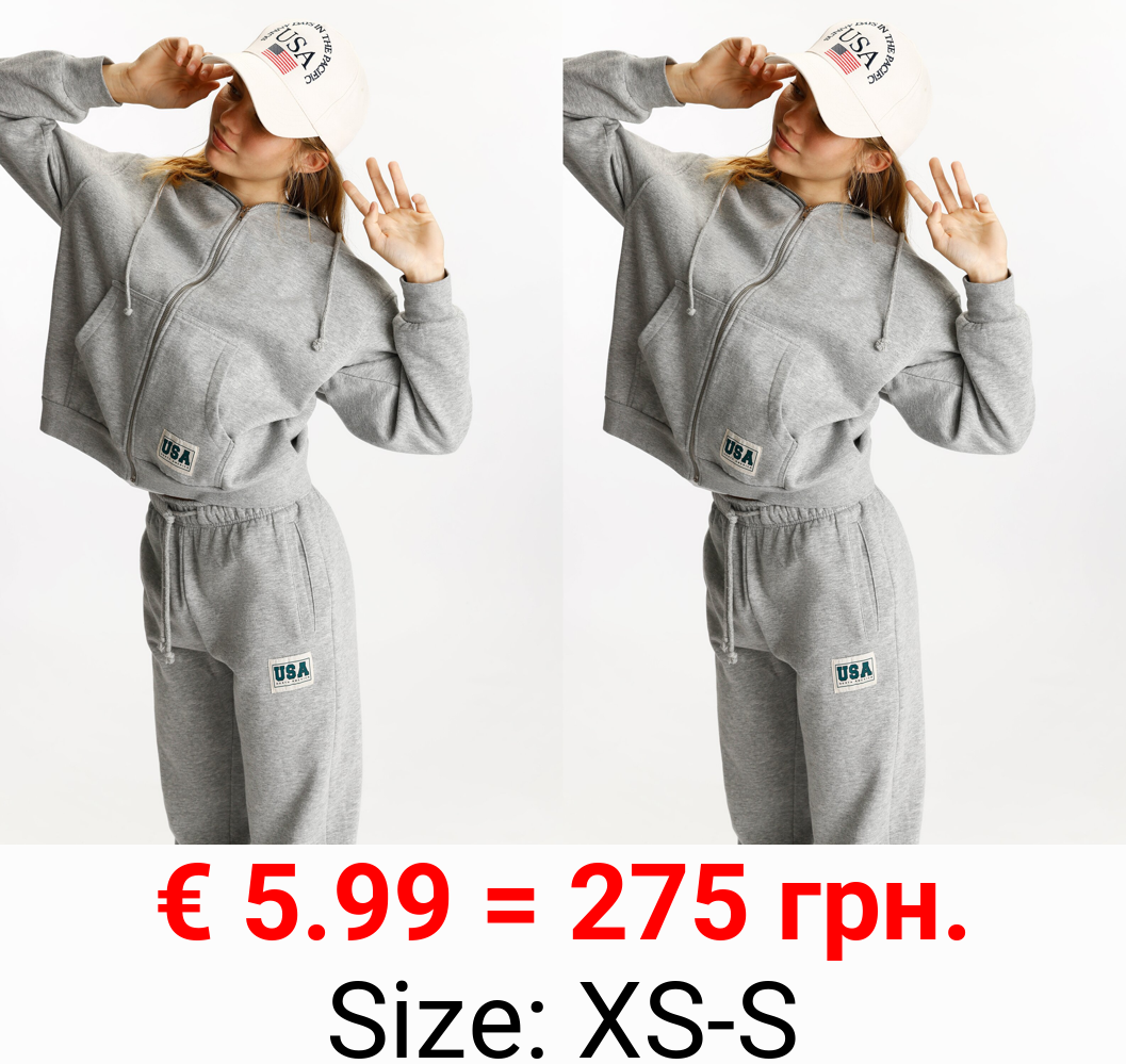 Oversize plush hooded jacket