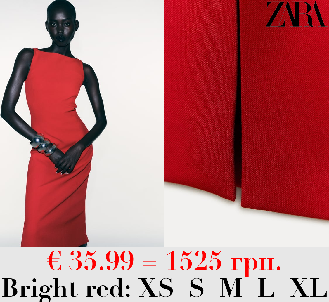 ZW COLLECTION MIDI DRESS WITH SLIT