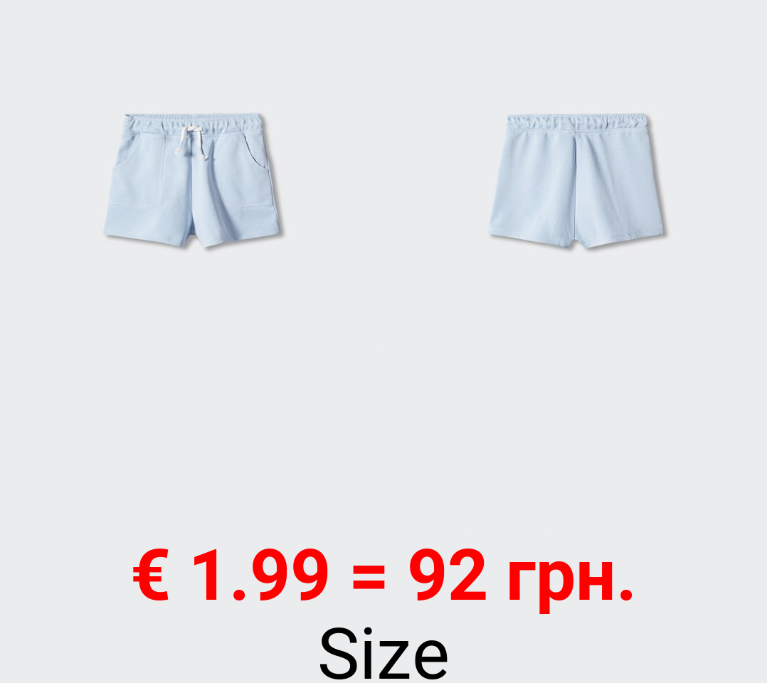 Short jogger algodón