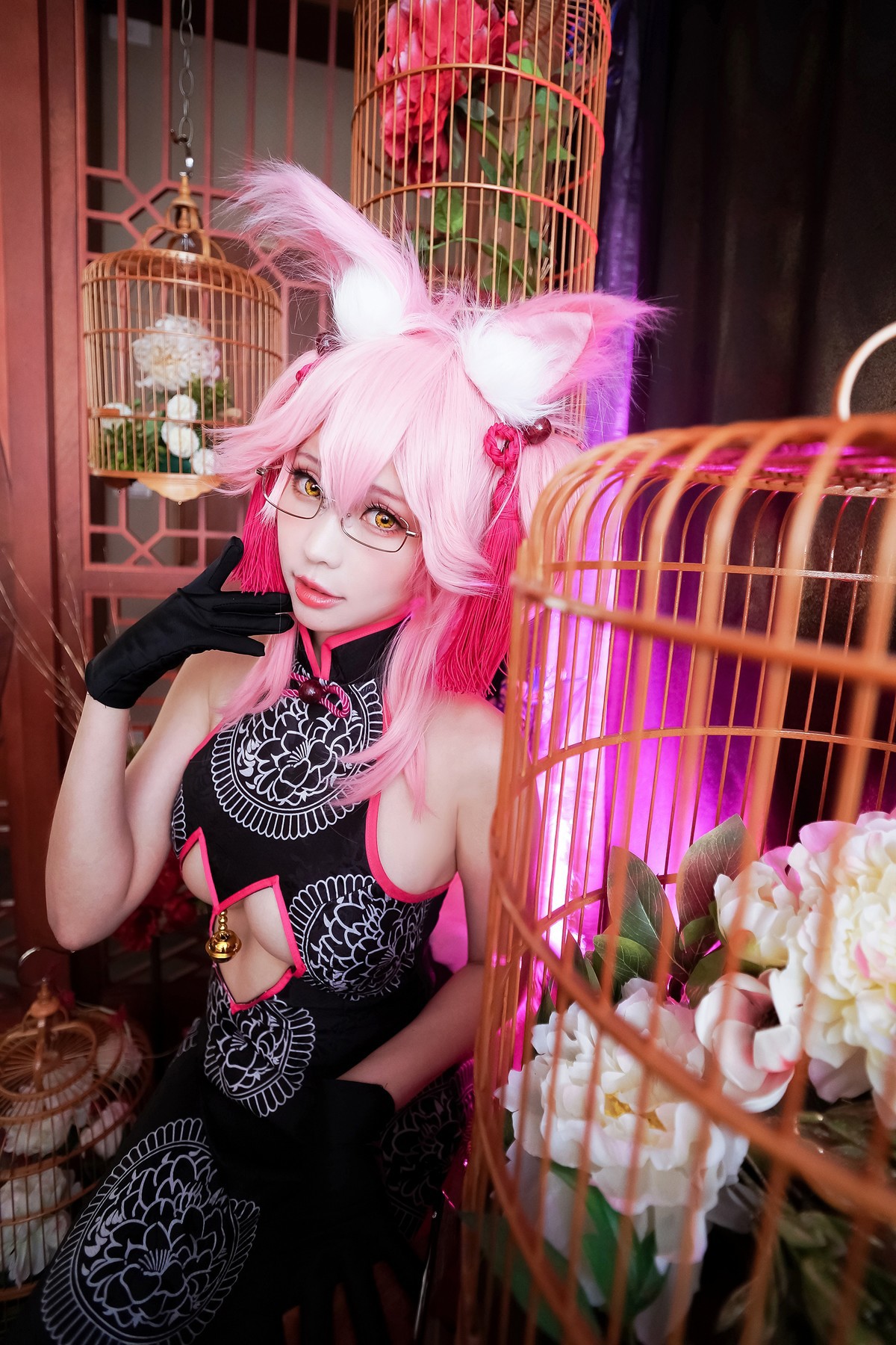 Cosplay ElyEE子 玉藻前旗袍 16