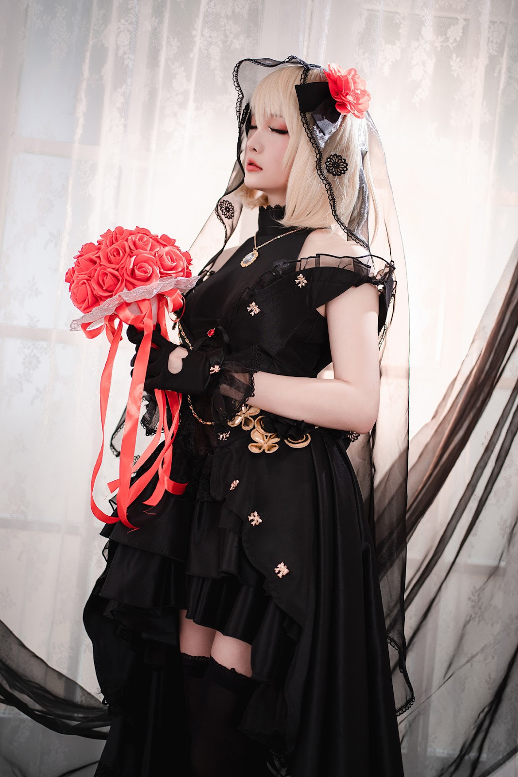 Cosplay 星之迟迟Hoshilily Z23婚纱 21