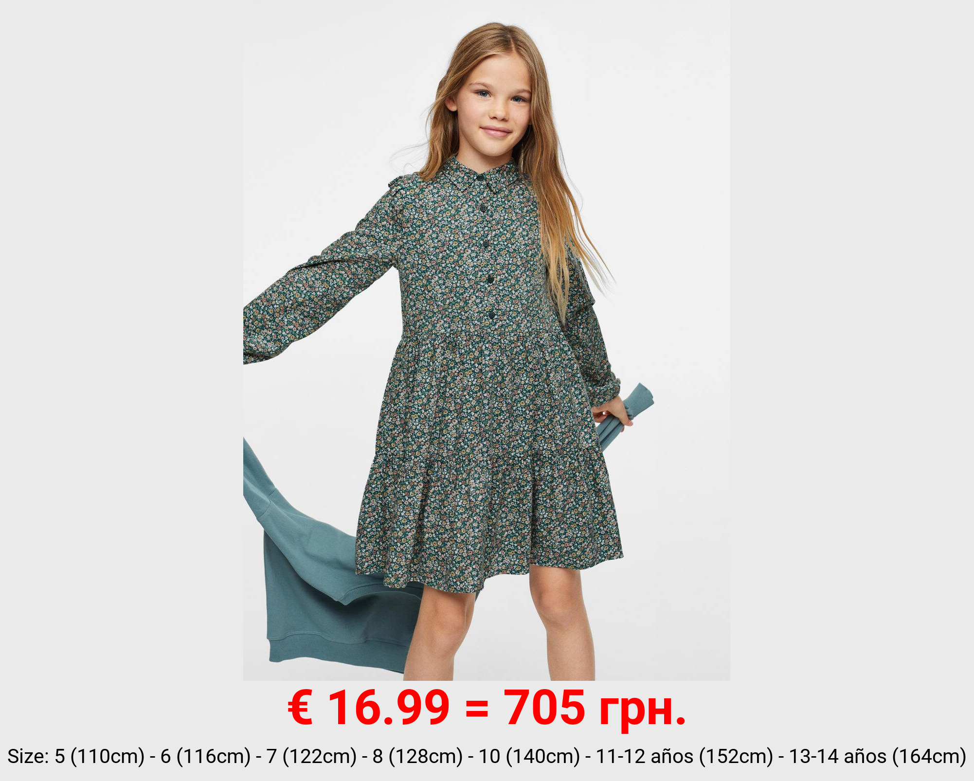 Vestido camisero floral