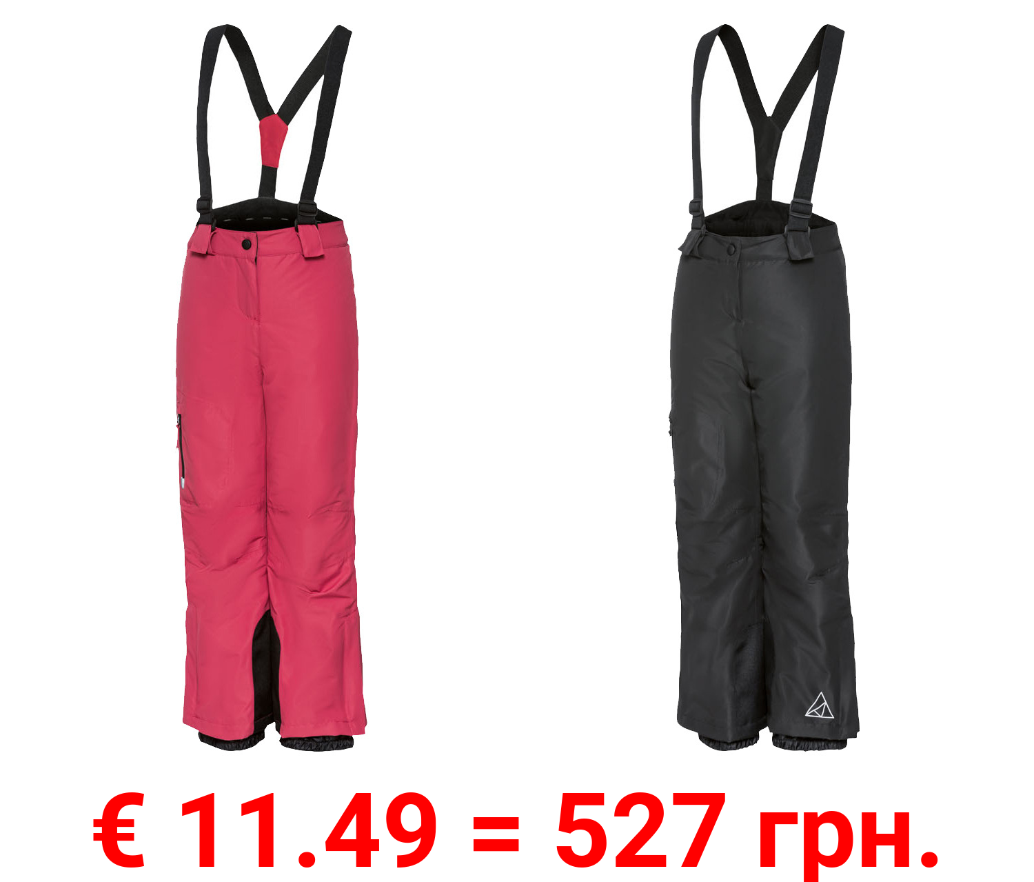 CRIVIT Mädchen Skihose, wasserabweisendes Obermaterial