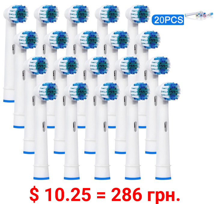 20 Pack Replacement Toothbrush Brush Heads for Braun Oral-b Vitality Clean