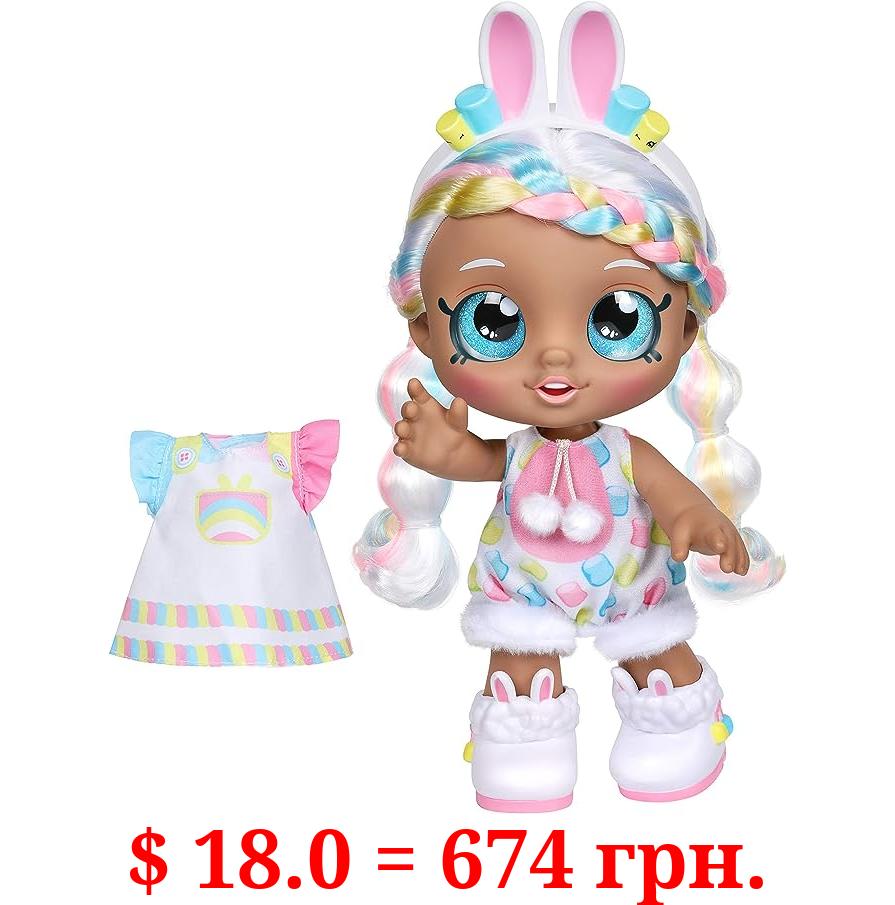 Kindi Kids Dress Up Friends - Pre-School Play Doll, Marsha Mello Bunny - for Ages 3+ | Changeable Clothes and Removable Shoes for Imaginative Kids - Doll Companion