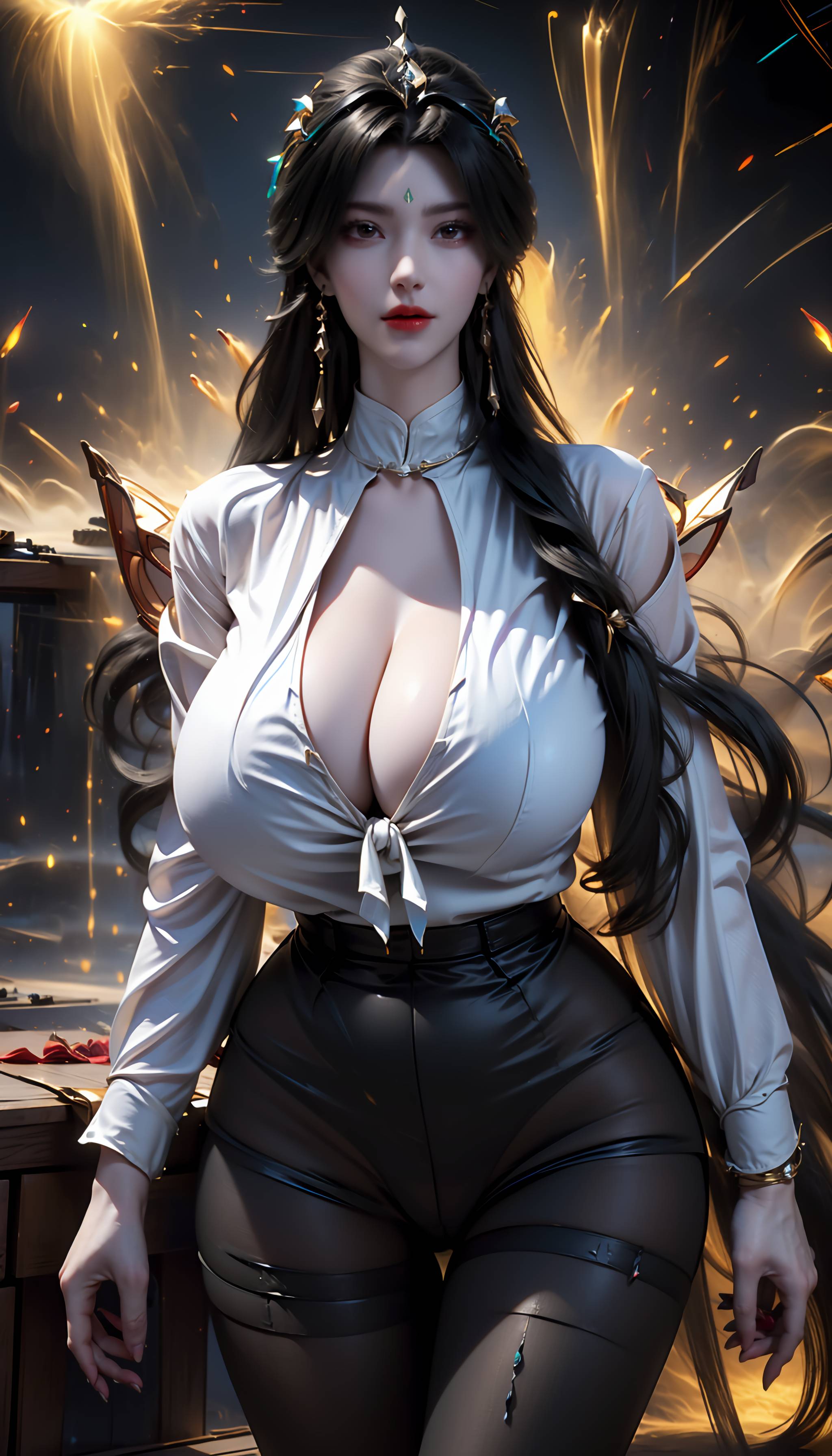图片[59]-完美世界-柳神 黑丝衬衫-六色网