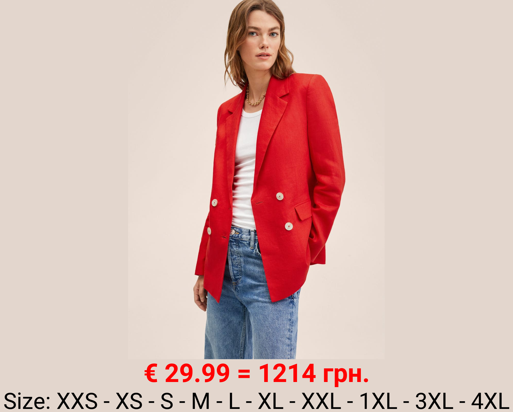 Americana traje 100% lino 