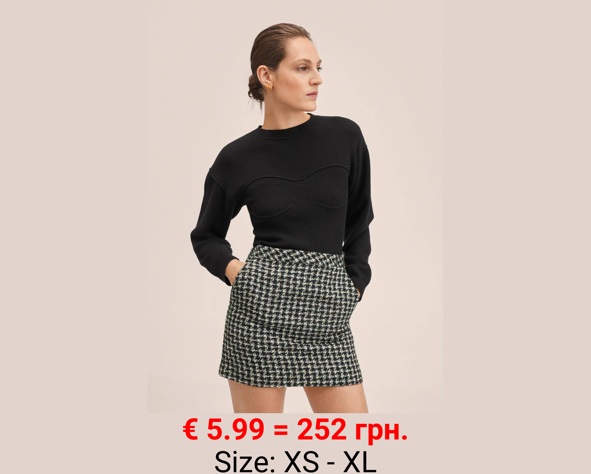 Minifalda tweed