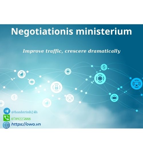 Negotiationis ministerium: Negotiationis ministerium pro nobis est, ut itineris facilitatem et securitatem tueamur.