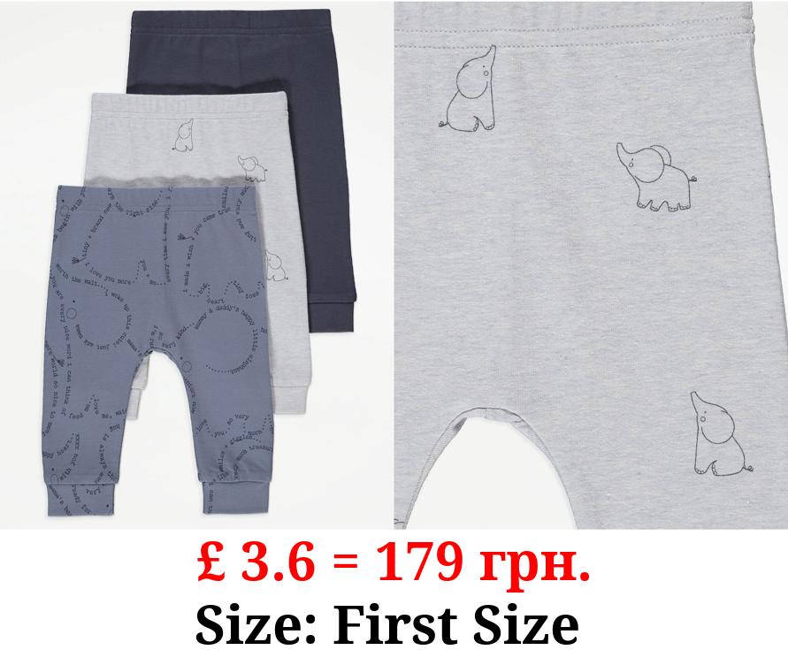 Elephant Leggings 3 Pack