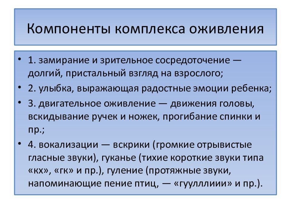 Комплекс оживления кризис