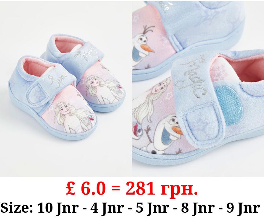 Disney Frozen Blue Character Cupsole Slippers