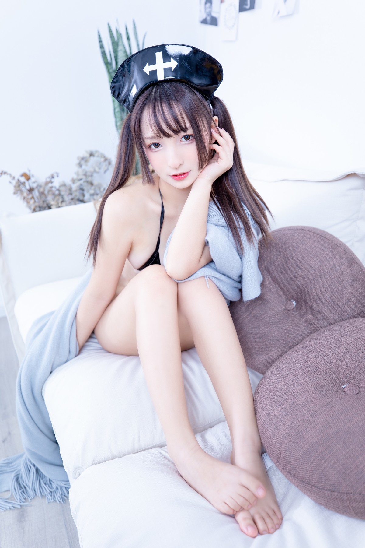 Cosplay 神楽坂真冬 电子相册-暗黑护士《空気なし》 35