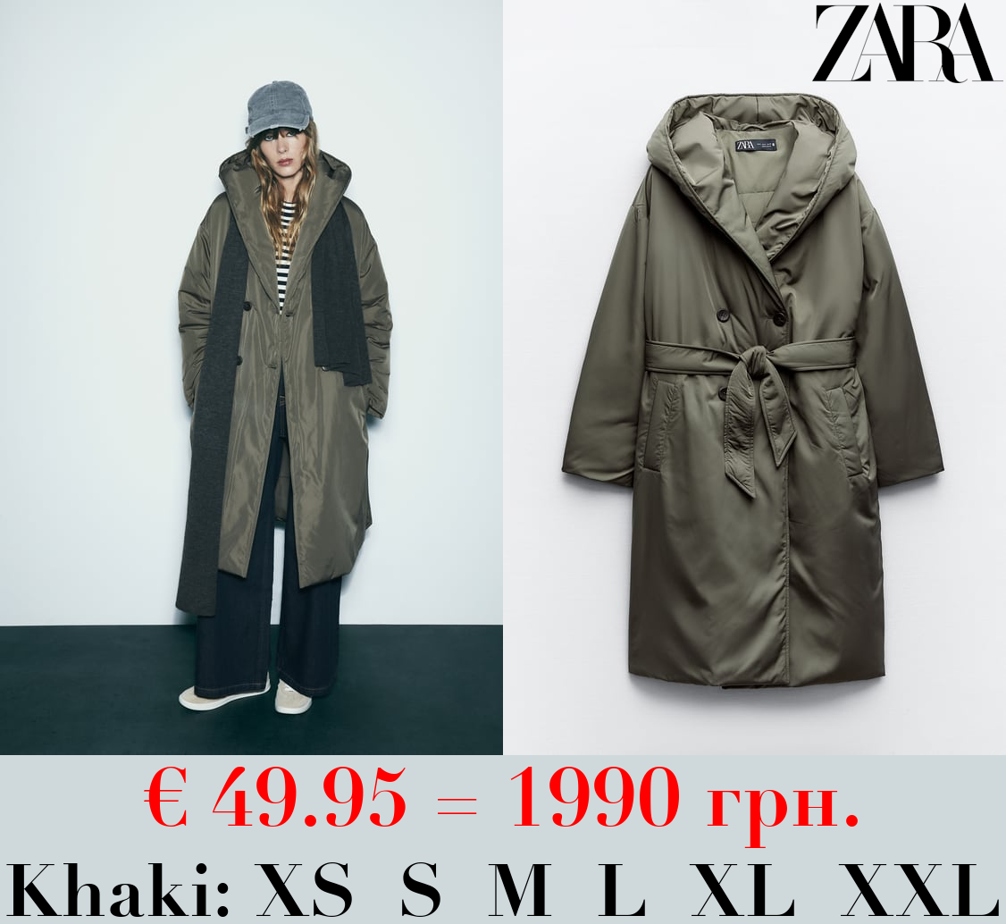 QUILTED COAT WITH WATER AND WIND PROTECTION