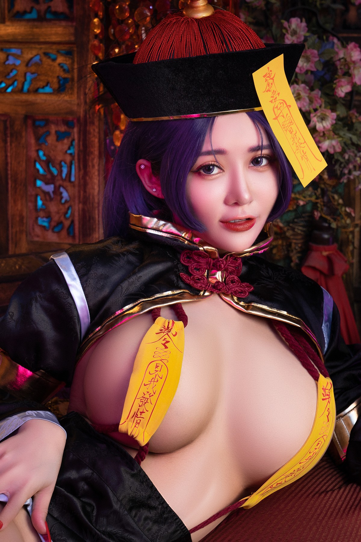 菰蒲風動縱斜影，殭屍奶光《安希》膣得液滿！見我發情——香希趕屍霊幻道士 X 最胸妖怪キョンシー Zombie sex folklore Set.01 20