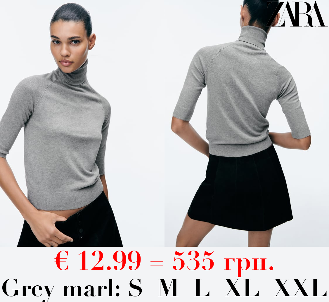 HIGH NECK KNIT SWEATER