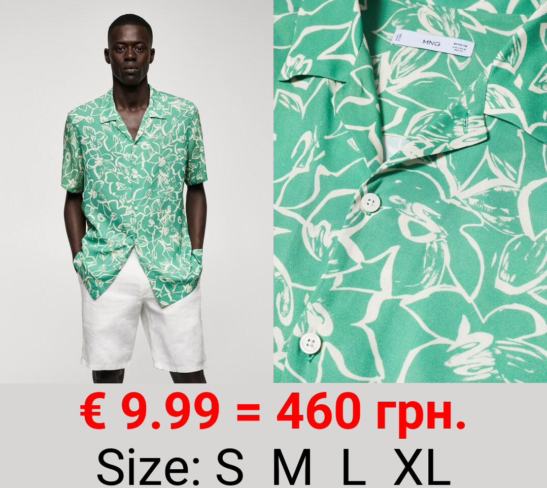 Camisa fluida estampado floral