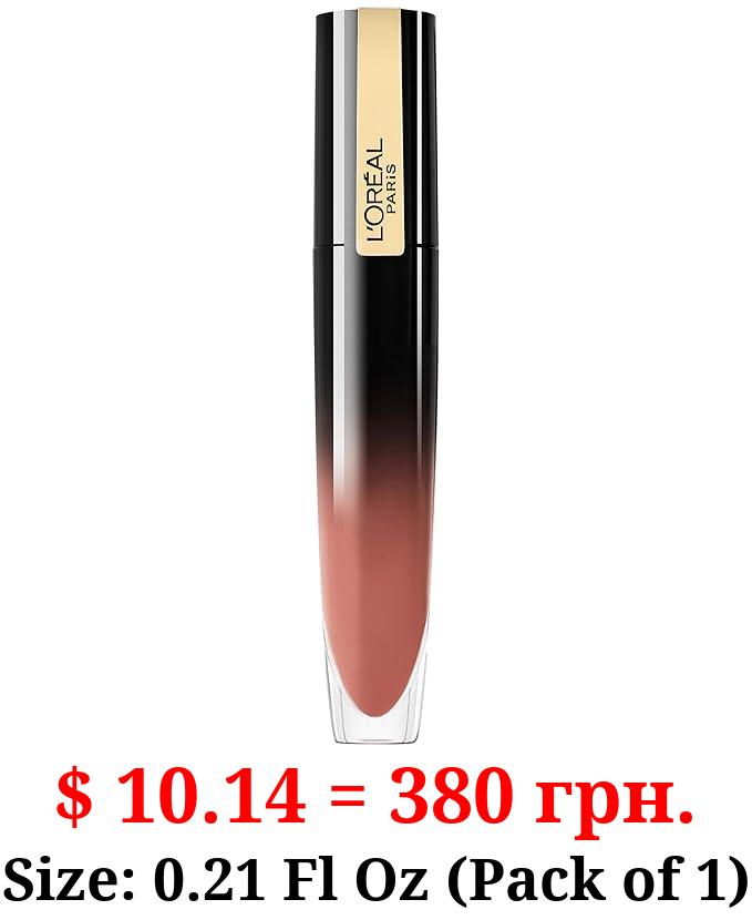 L'Oreal Paris Brilliant Signature Shiny Lip Stain Lipstick, Be Uncontrollable 0.21 Fl Oz.