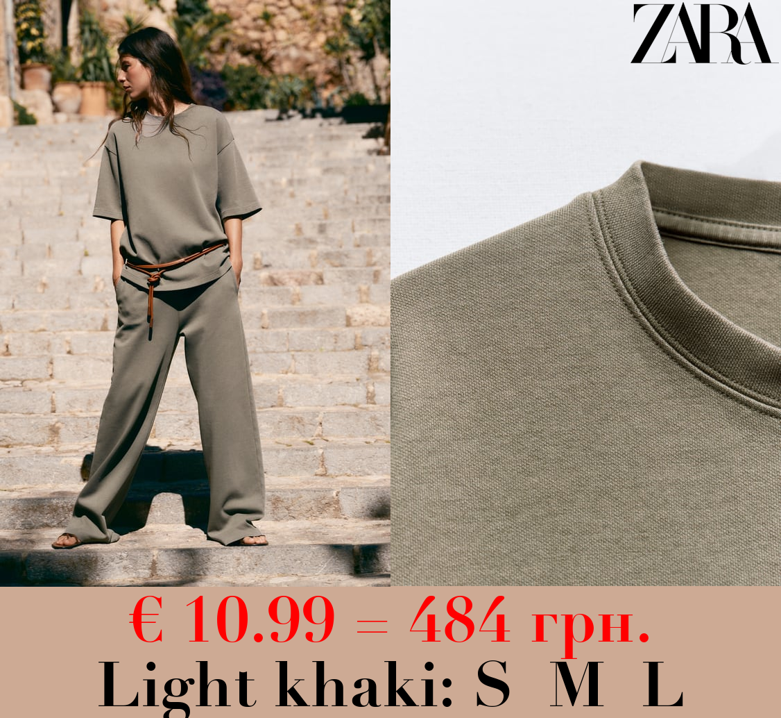 WASHED INTERLOCK T-SHIRT