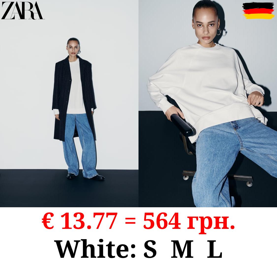 OVERSIZED T-SHIRT WITH RAGLAN SLEEVES