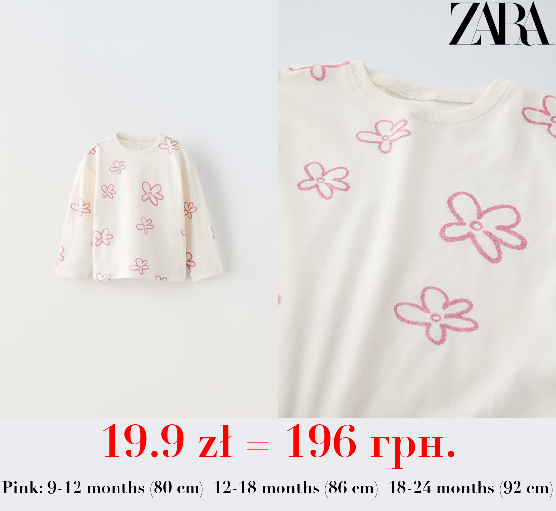 SHINY PRINT T-SHIRT