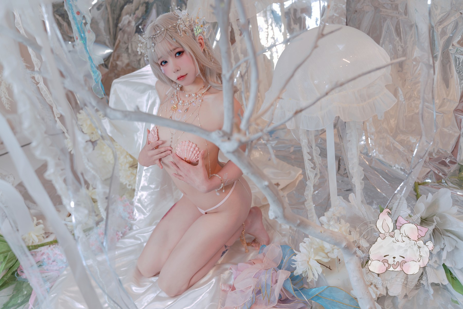 Cosplay 黏黏团子兔 海的女儿 42