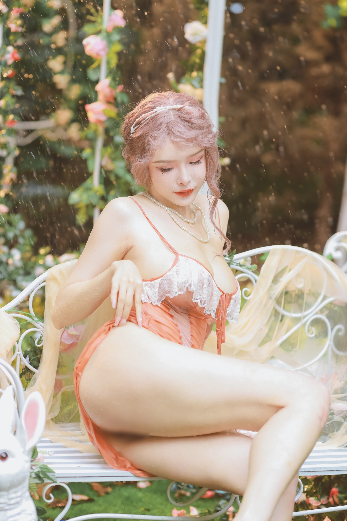 Cosplay 夏小秋秋秋 花园嬉水 16