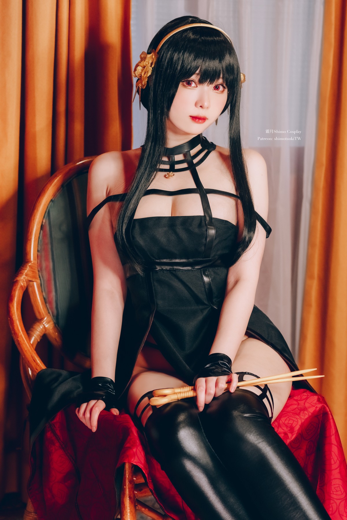 霜月shimo Cosplay 約兒黑禮服＋內衣睡裙 10