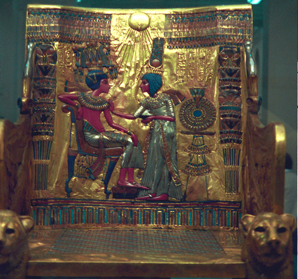 Трон фараона тутанхамона. Древний Египет трон Тутанхамона. Золотой трон Тутанхамона. Гробница Анхесенамон. Рельефы золотого трона Тутанхамона.
