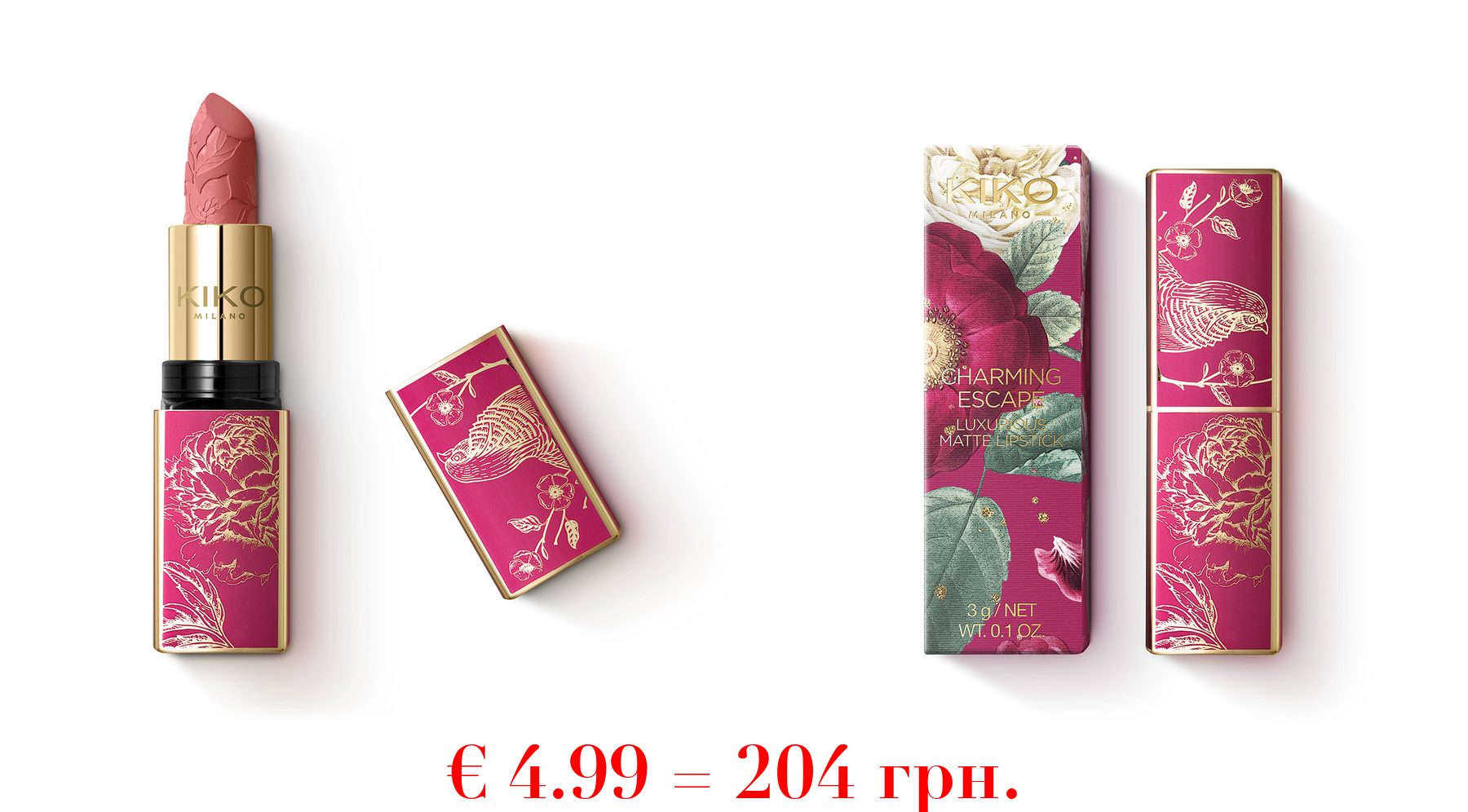 charming escape luxurious matte lipstick