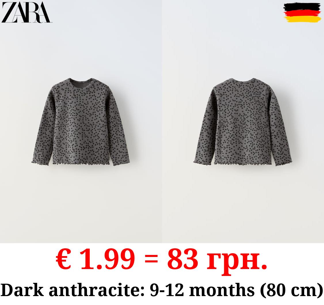 RIBBED T-SHIRT WITH PRINT