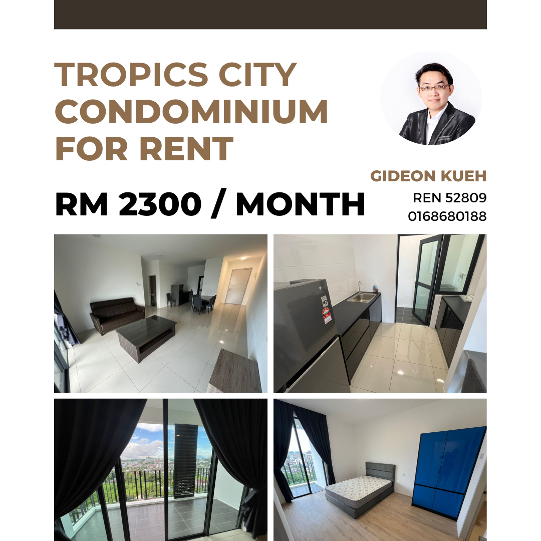 Tropics City Condominium (3 BR) near Jln Song For Rent Telegraph