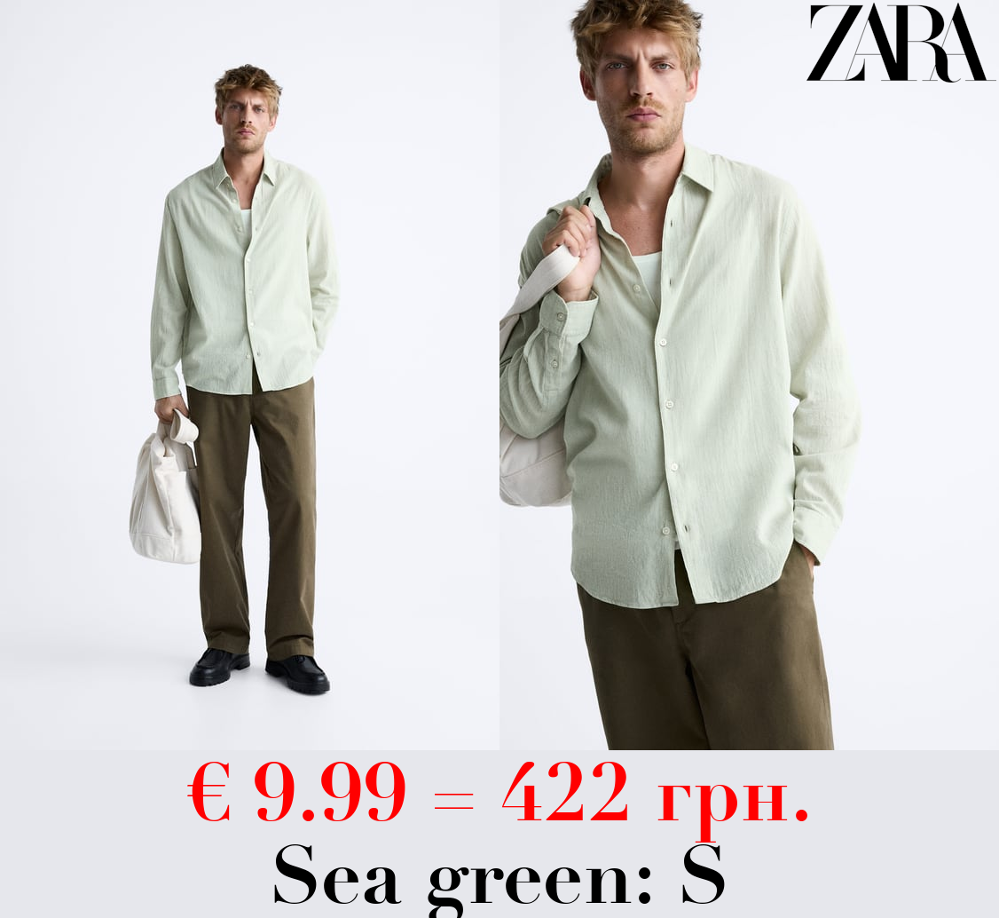 TEXTURED COTTON SHIRT